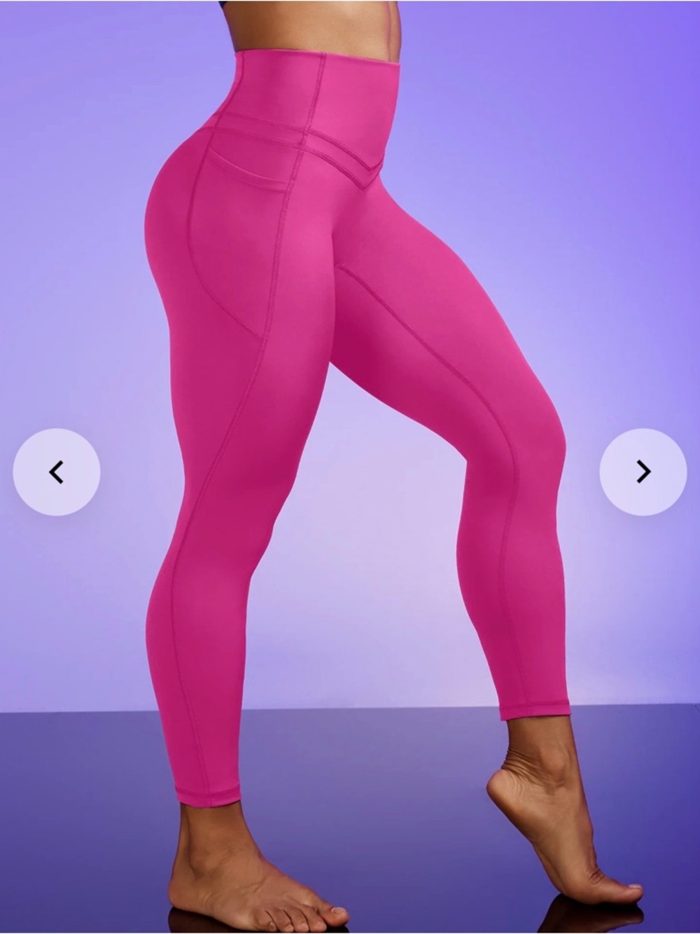 IUGA High-Waist Power tight pink/fushiaActive Leggings - M